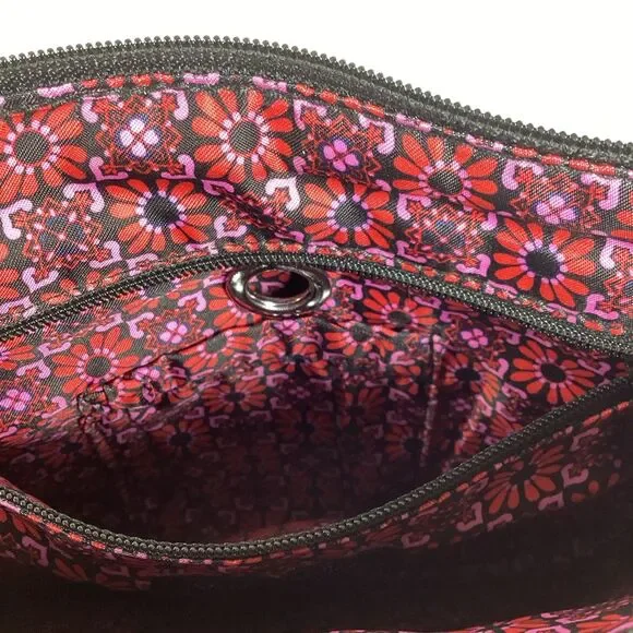 Vera Bradley Crossbody Purse Tile Pink Blue Black Mosaic - Picture 6 of 6